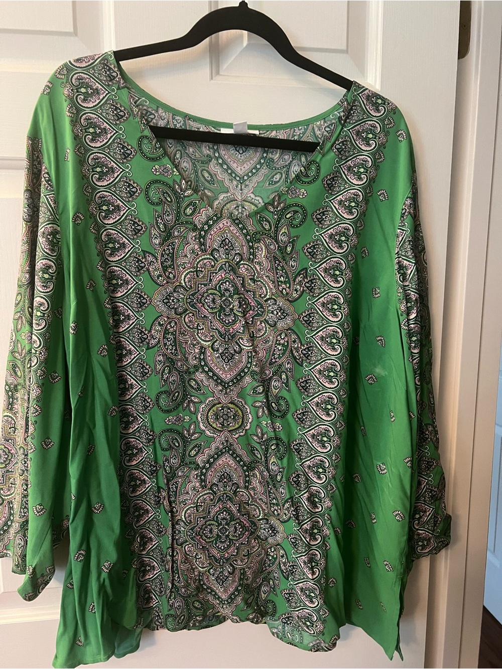J. Jill Green Paisley Medallion Tunic
